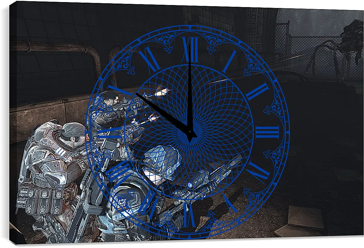 Часы картина - Gears Of War 2
