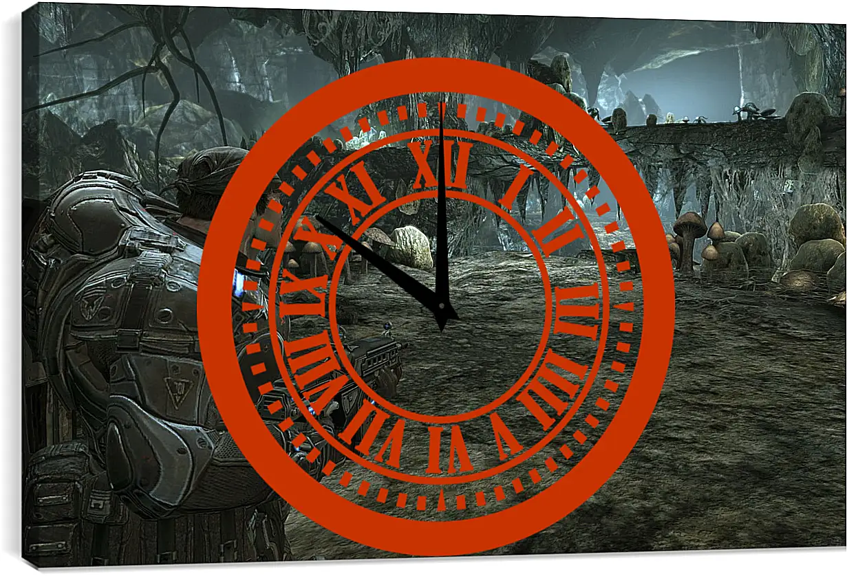 Часы картина - Gears Of War 2
