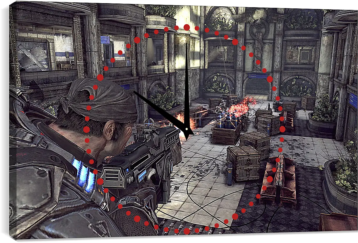 Часы картина - Gears Of War 2
