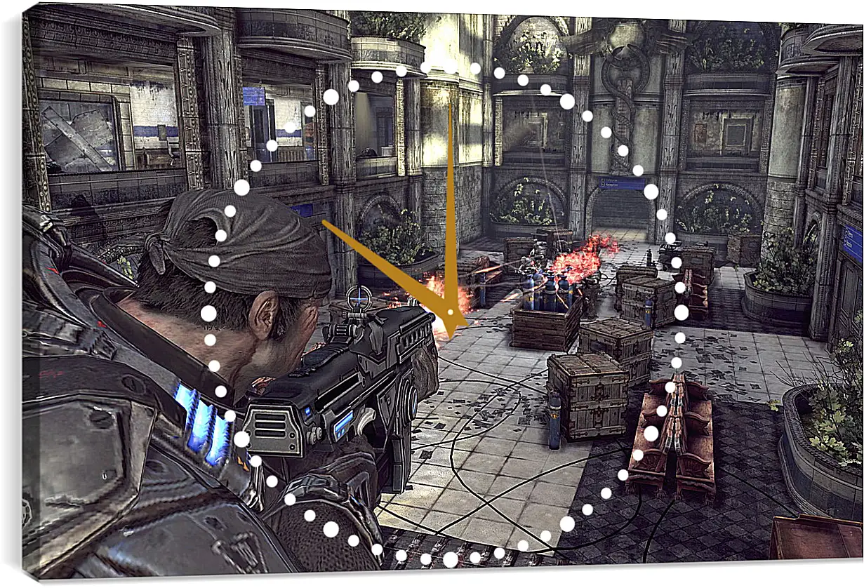 Часы картина - Gears Of War 2
