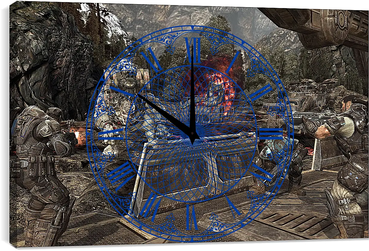 Часы картина - Gears Of War 2
