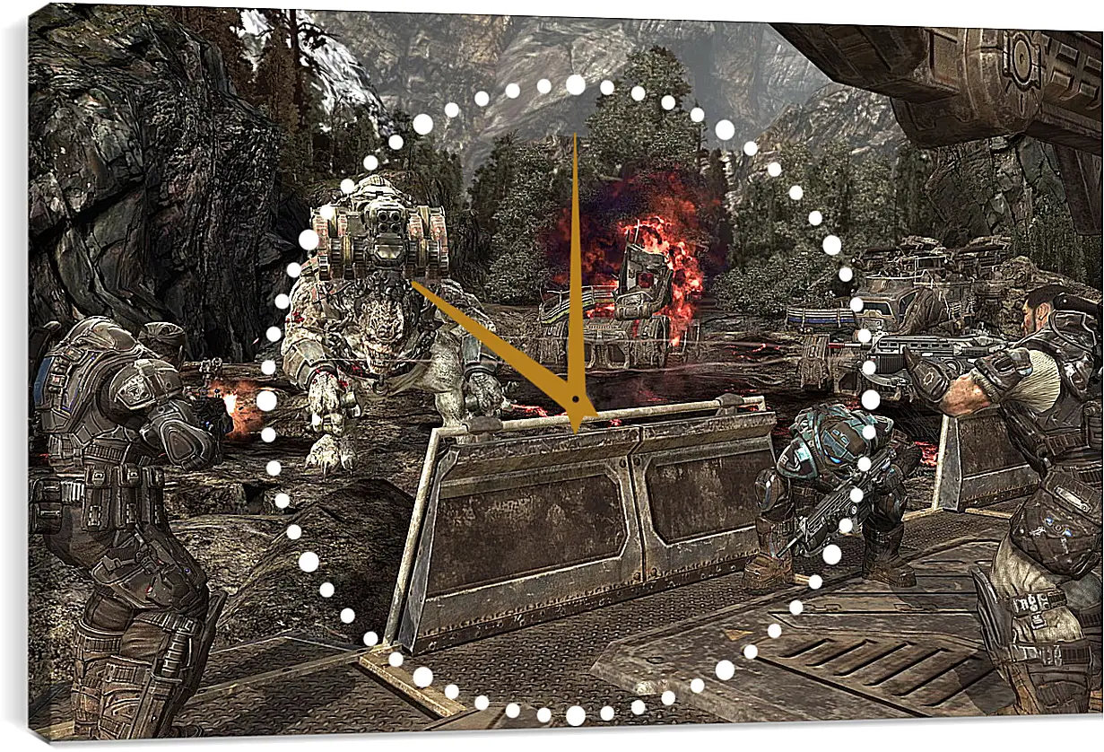 Часы картина - Gears Of War 2
