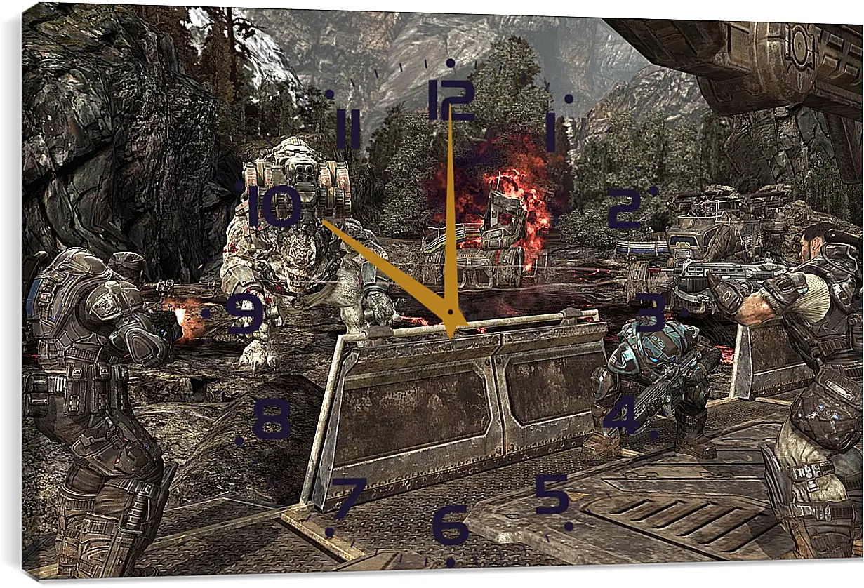 Часы картина - Gears Of War 2
