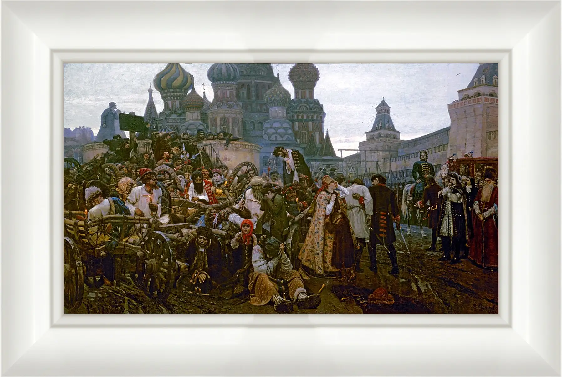 Картина в раме - Утро стрелецкой казни. Василий Суриков