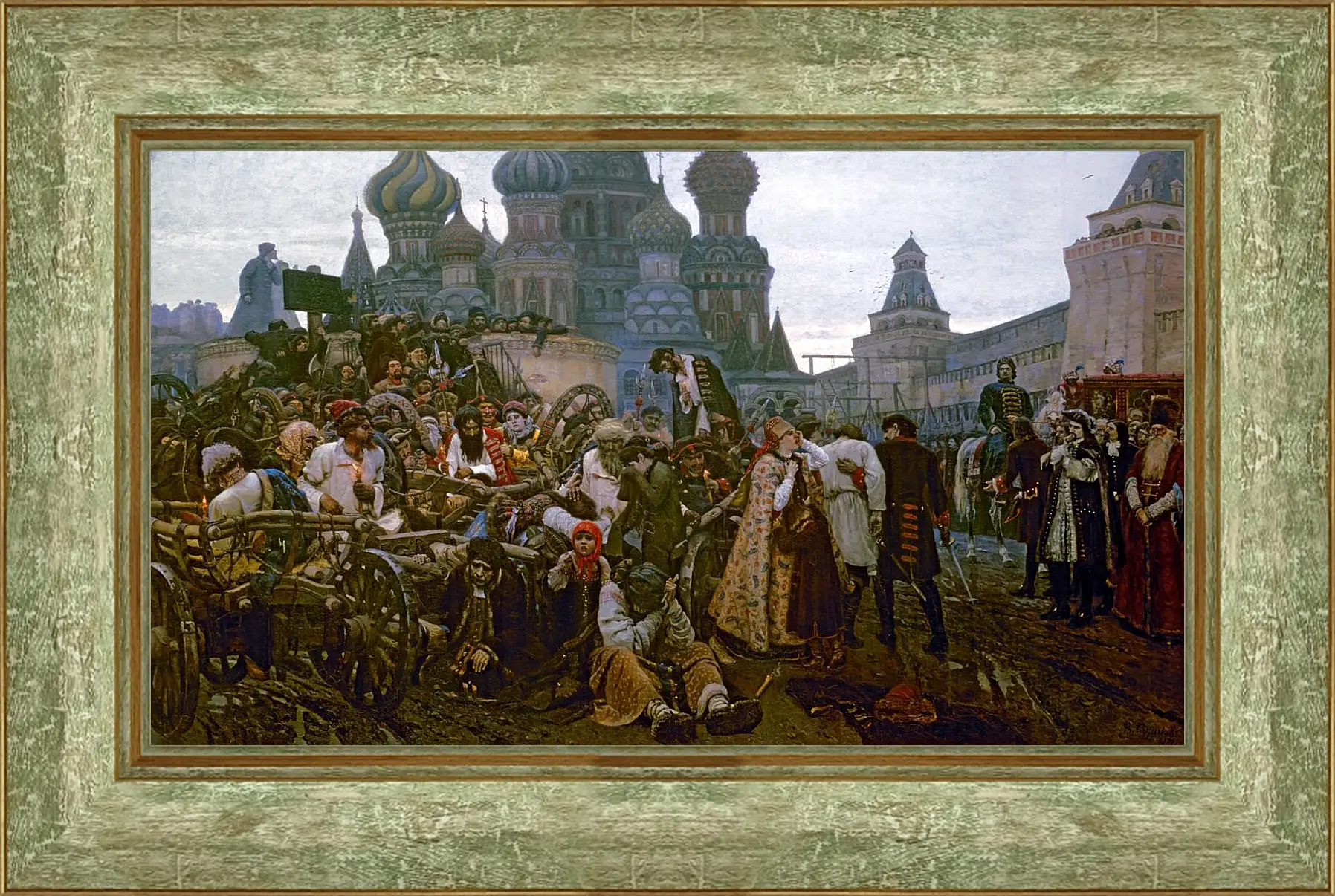 Картина в раме - Утро стрелецкой казни. Василий Суриков