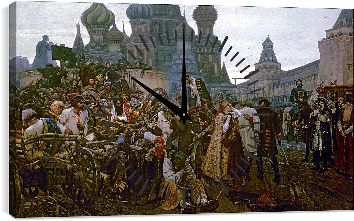 Часы картина - Утро стрелецкой казни. Василий Суриков