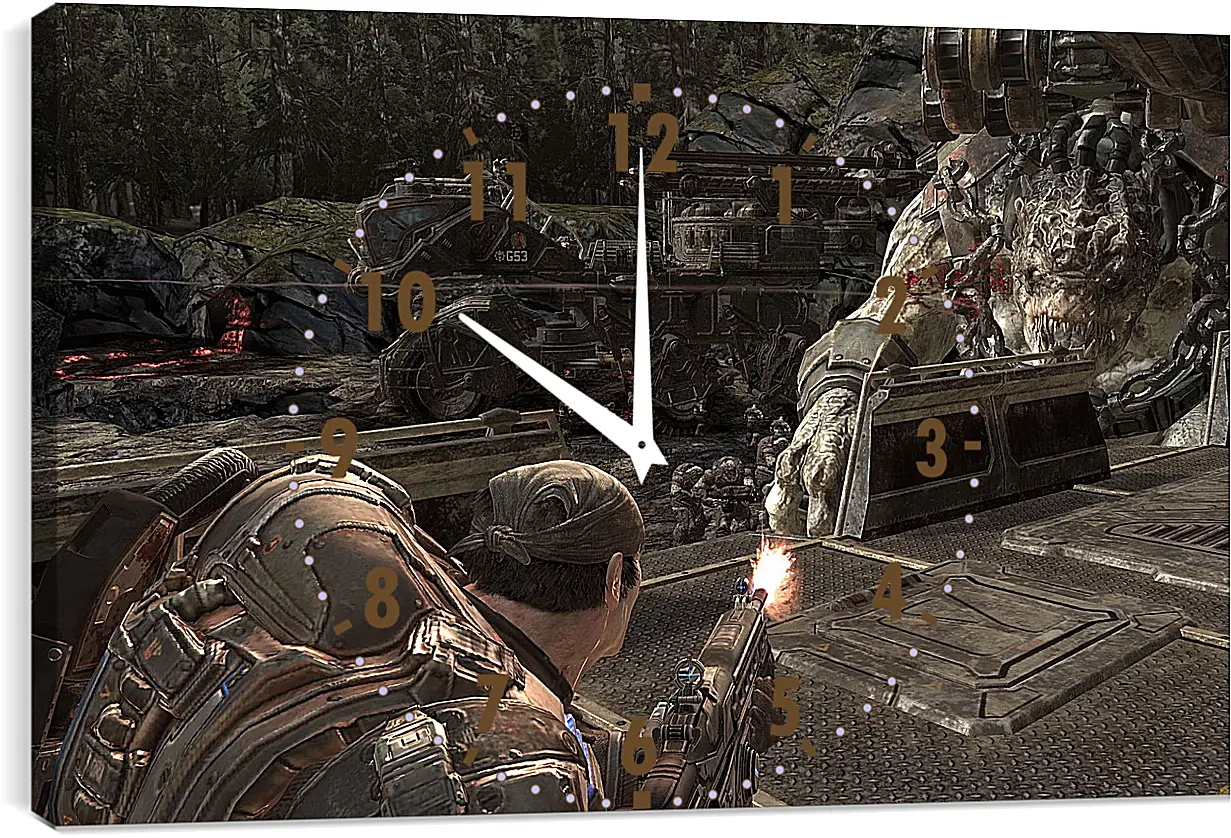 Часы картина - Gears Of War 2
