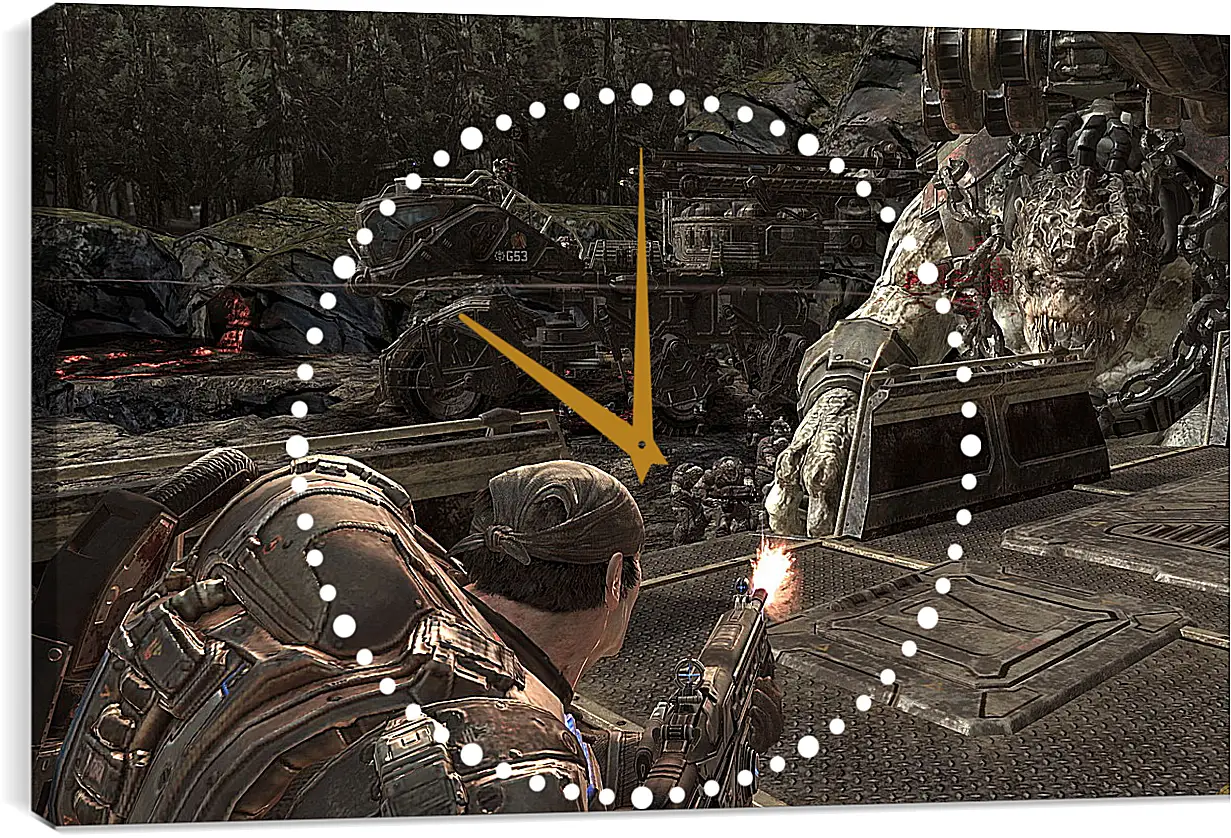Часы картина - Gears Of War 2
