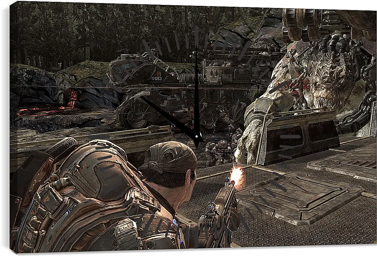 Часы картина - Gears Of War 2
