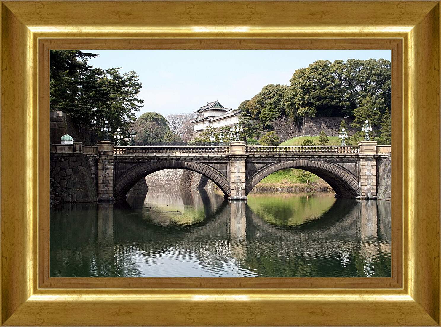 Картина в раме - Императорский доворец. Токио. Япония.