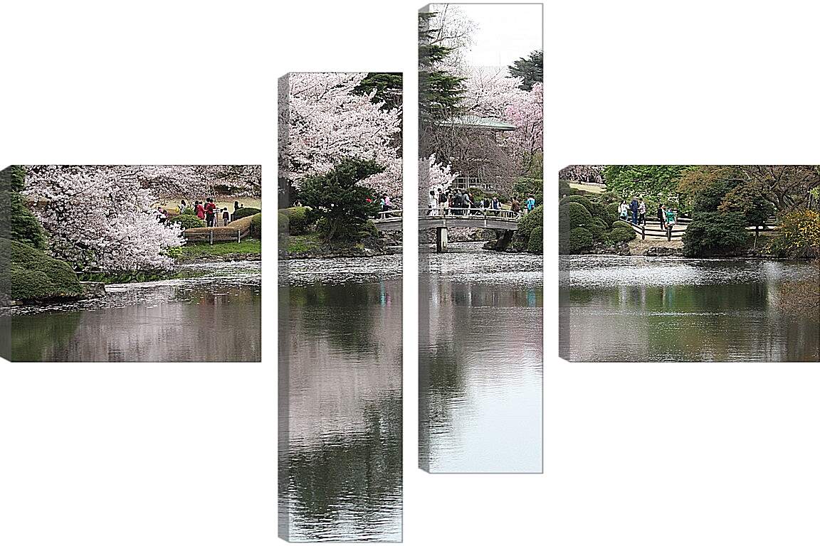 Модульная картина - Синзюку-Гезн. Япония.