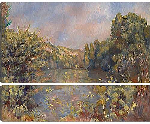 Модульная картина - Lakeside Landscape. Пьер Огюст Ренуар