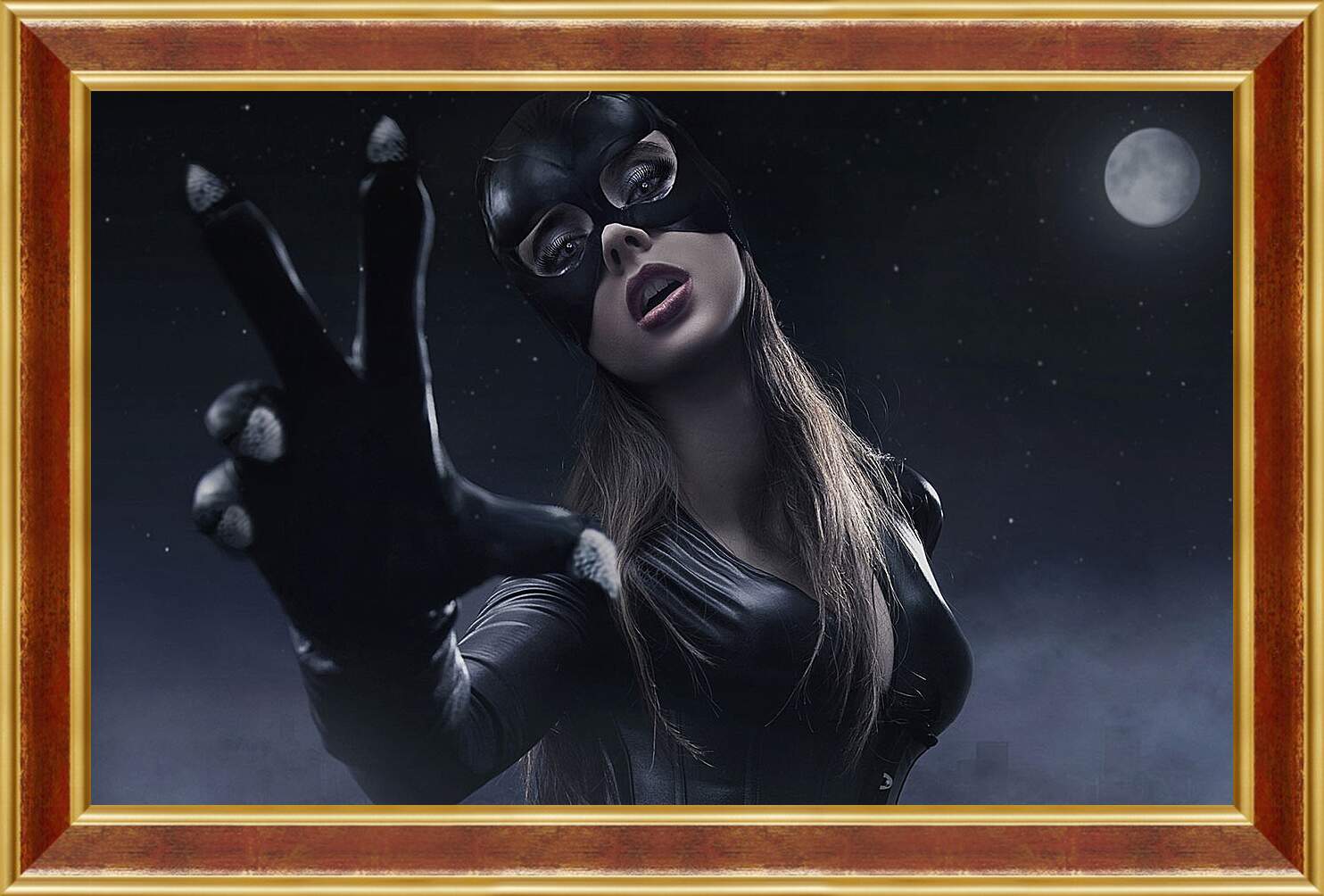 Картина в раме - Женщина кошка (Catwoman)