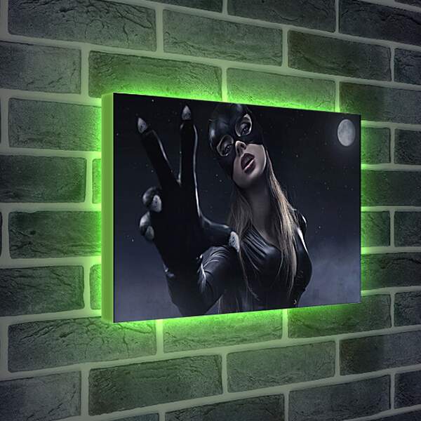 Лайтбокс световая панель - Женщина кошка (Catwoman)