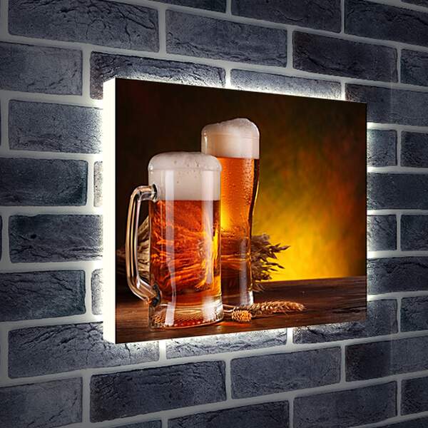 Лайтбокс световая панель - Пиво пенное