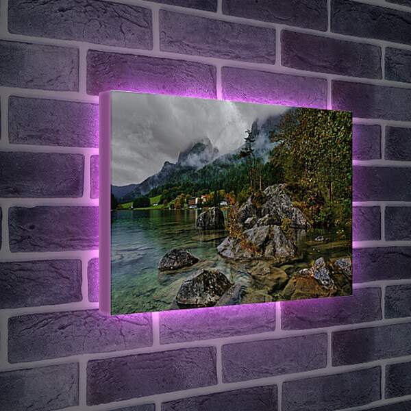 Лайтбокс световая панель - Горы и камни