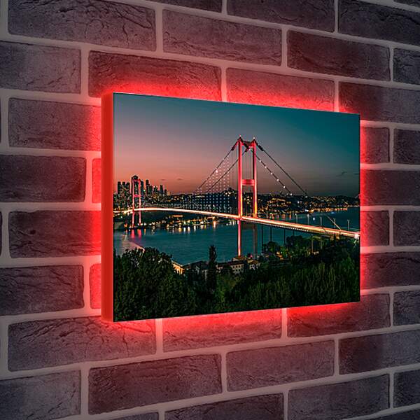 Лайтбокс световая панель - Городской мост