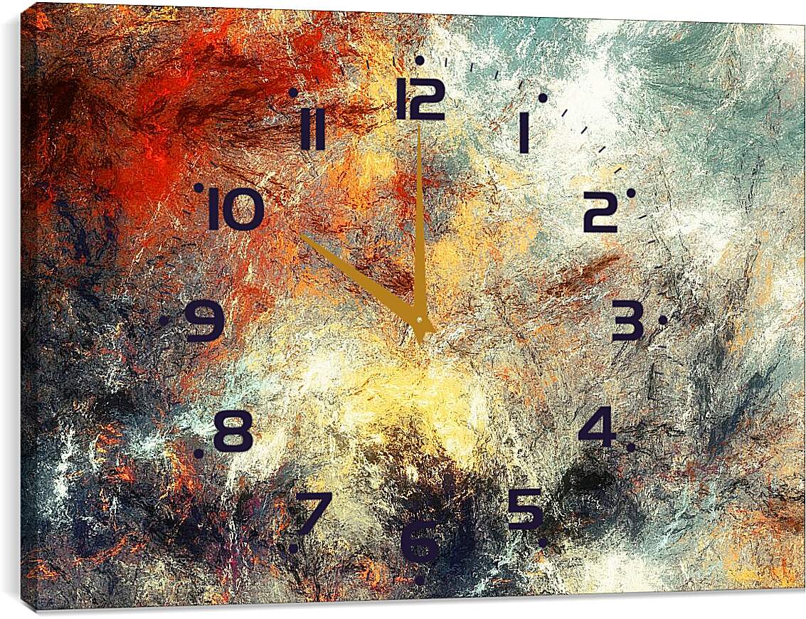 Часы картина - Абстракция