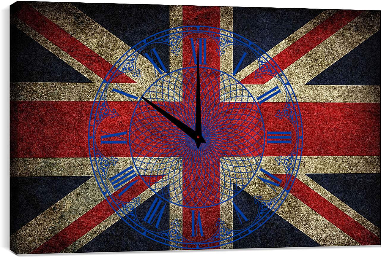 Часы картина - Флаг Британии