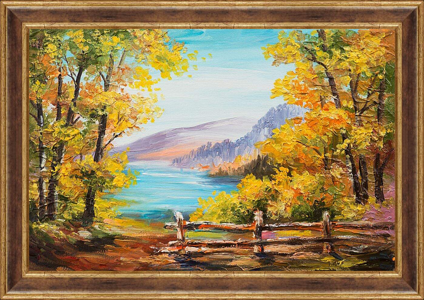 Картина в раме - Осень во всей красе
