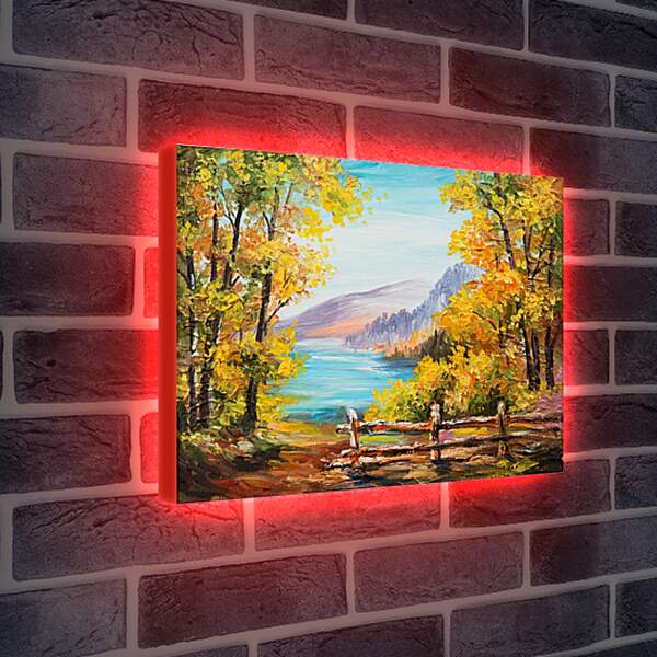 Лайтбокс световая панель - Осень во всей красе