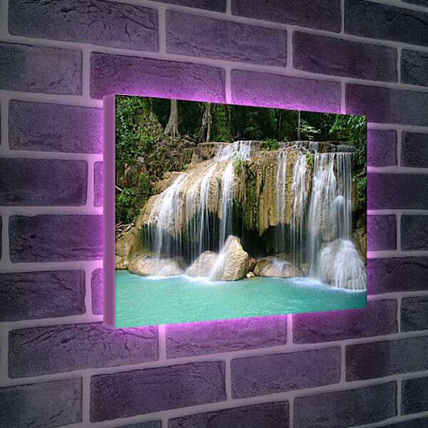 Лайтбокс световая панель - Красивый маленький водопад