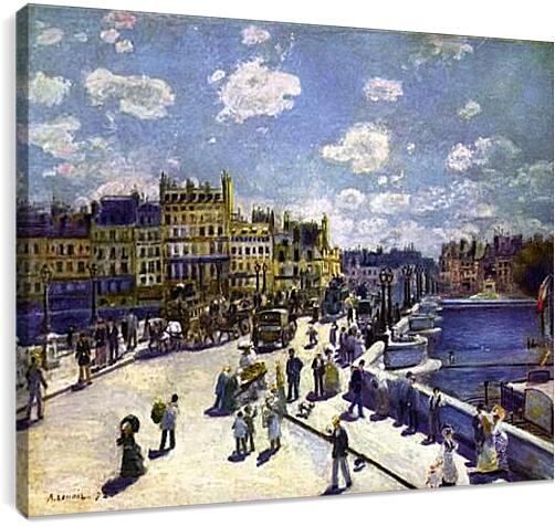Постер и плакат - Le Pont Neuf Paris. Пьер Огюст Ренуар