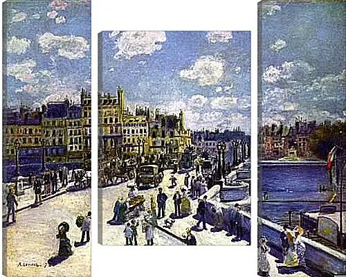 Модульная картина - Le Pont Neuf Paris. Пьер Огюст Ренуар