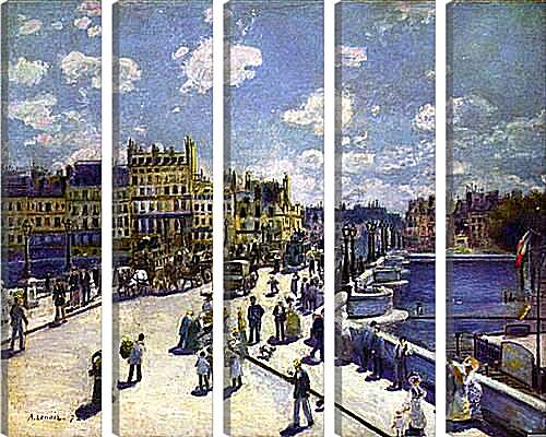 Модульная картина - Le Pont Neuf Paris. Пьер Огюст Ренуар