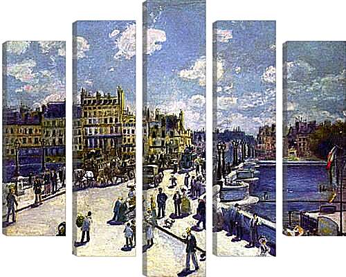 Модульная картина - Le Pont Neuf Paris. Пьер Огюст Ренуар