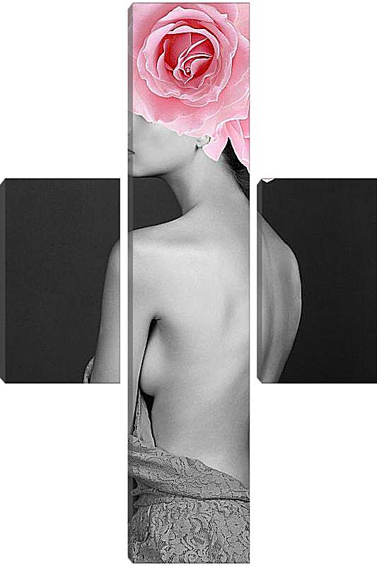 Модульная картина - Обнажённая спина девушки