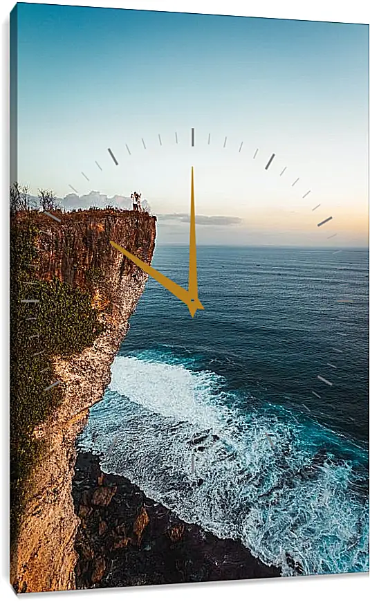 Часы картина - Море чудесного цвета