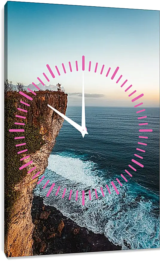 Часы картина - Море чудесного цвета