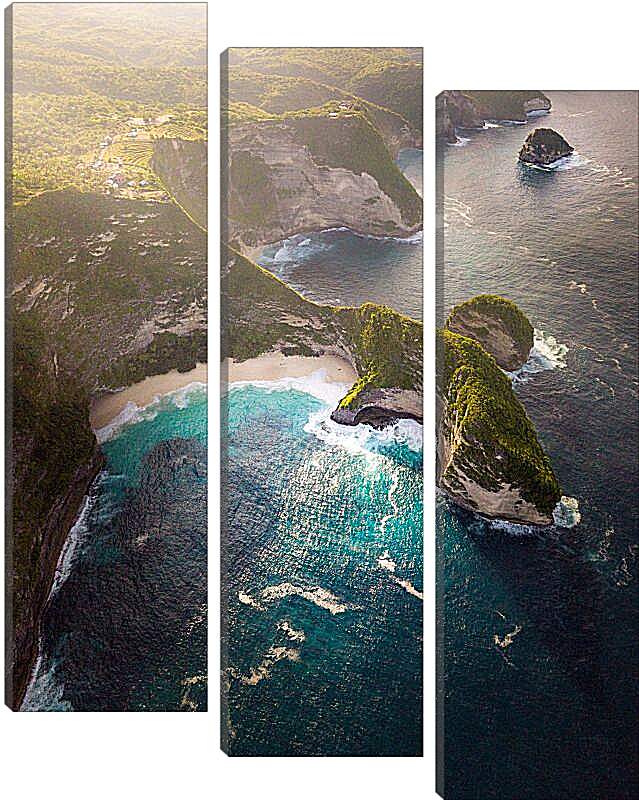 Модульная картина - Море и скалы