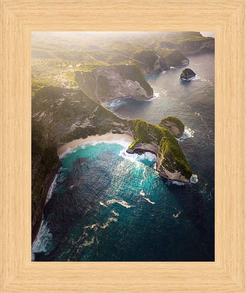 Картина в раме - Море и скалы