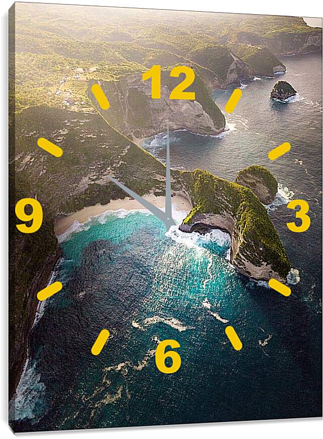 Часы картина - Море и скалы