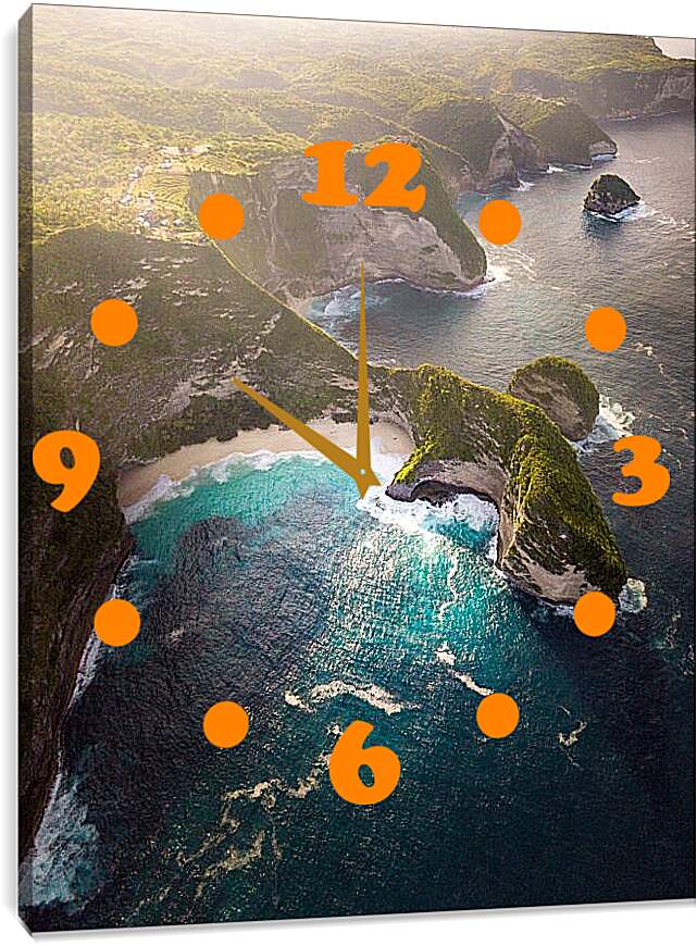 Часы картина - Море и скалы