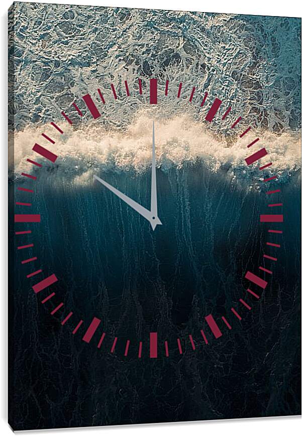 Часы картина - Морские волны