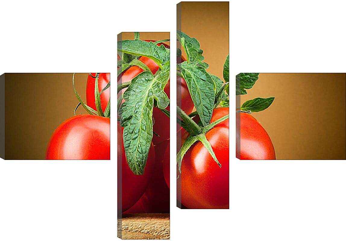 Модульная картина - Спелые помидоры
