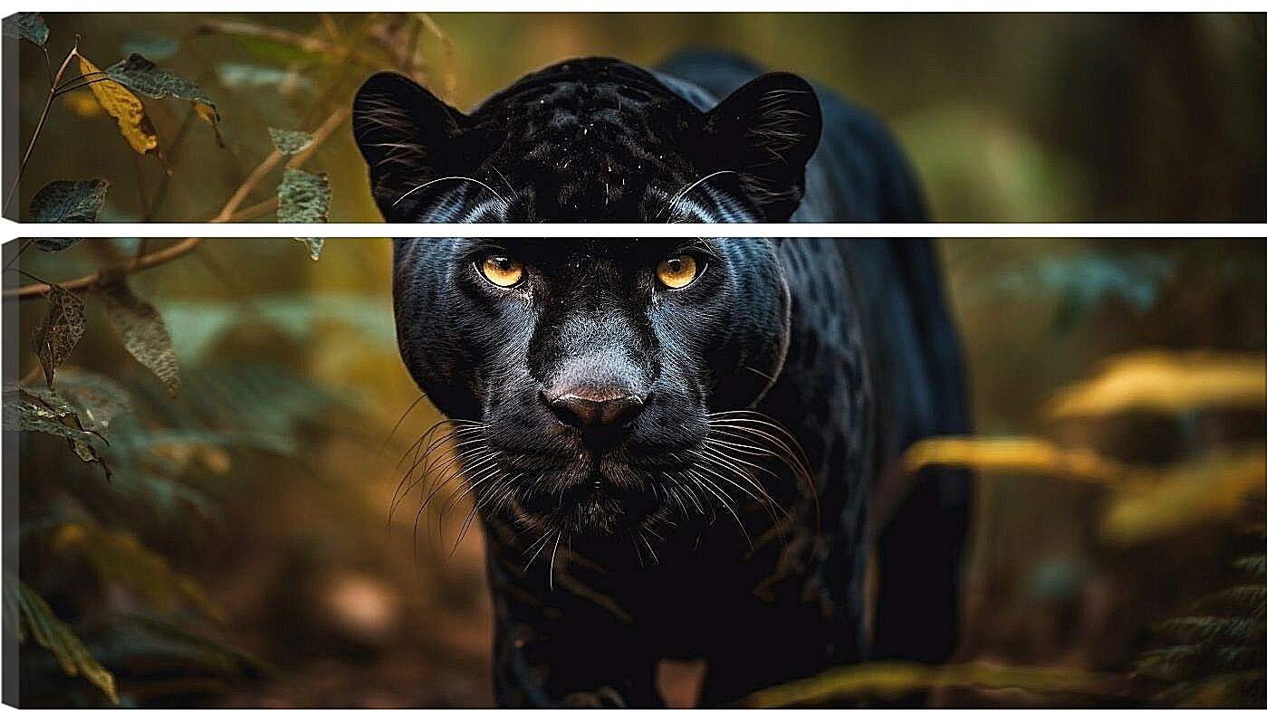 Модульная картина - Пантера