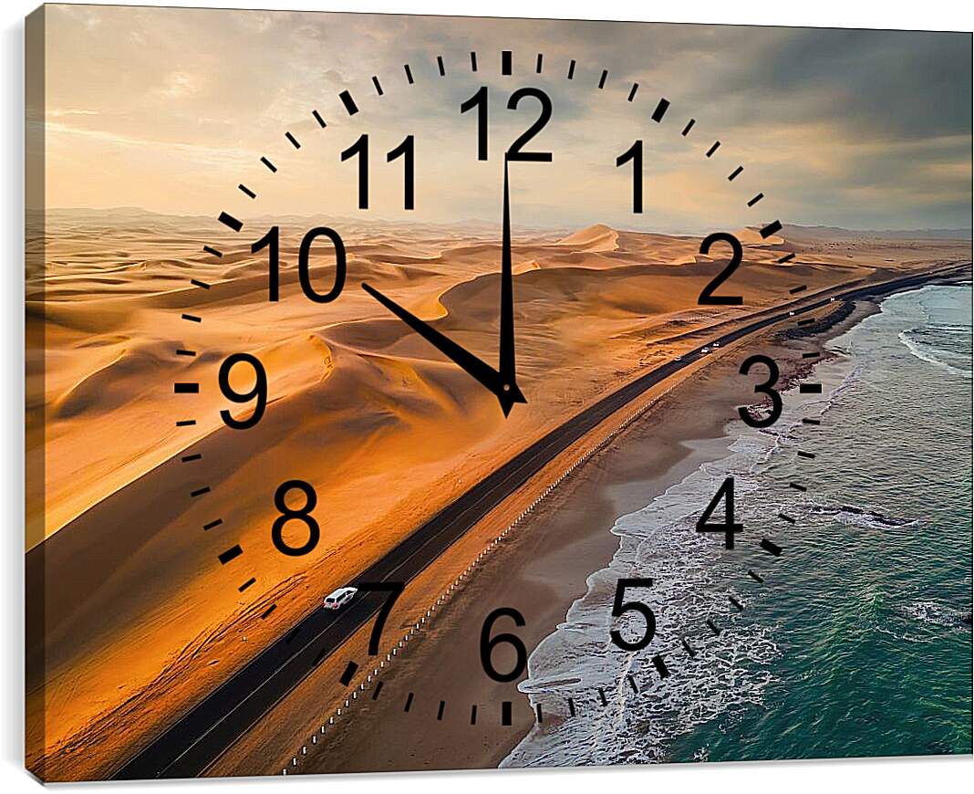 Часы картина - Дорога на побережье