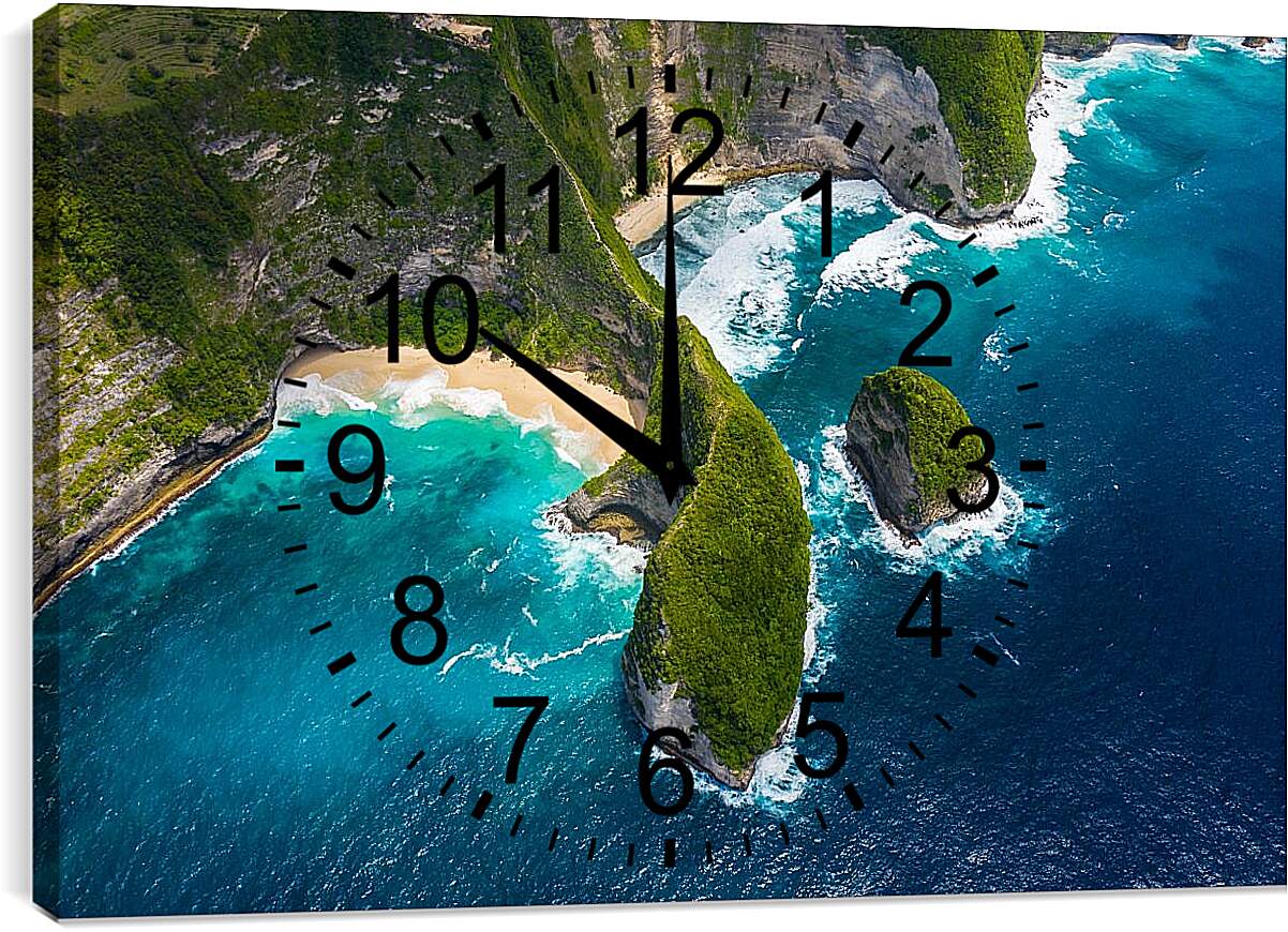 Часы картина - Море, скалы