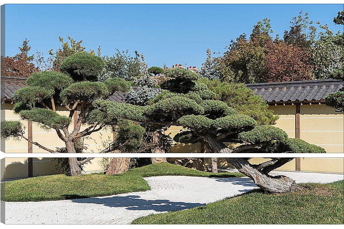 Модульная картина - Японский сад в Краснодаре