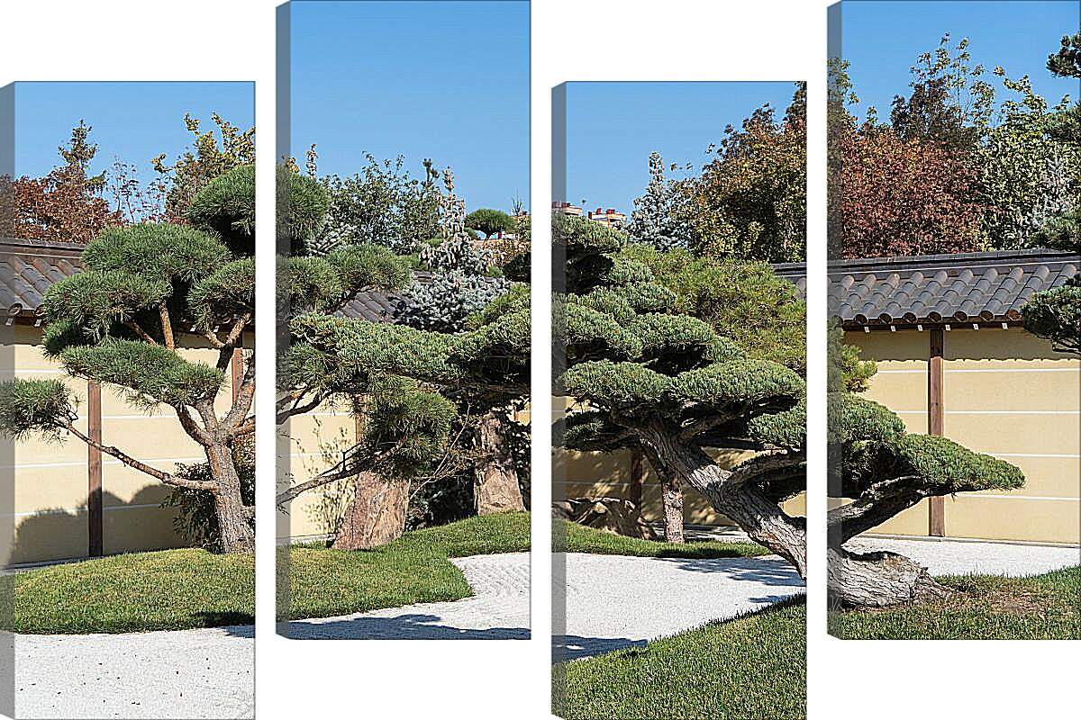 Модульная картина - Японский сад в Краснодаре