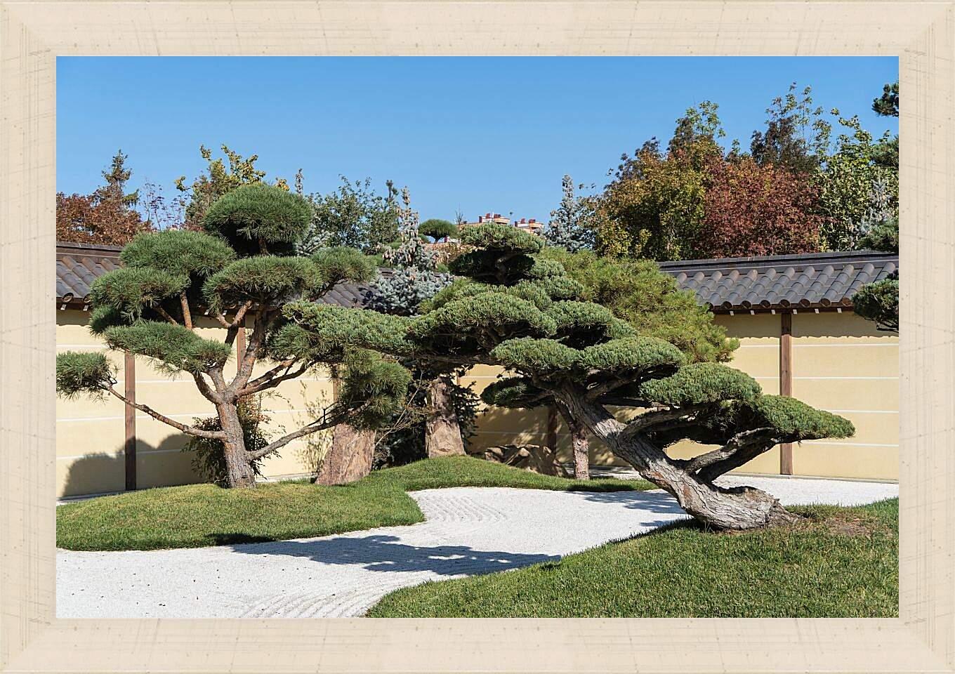 Картина в раме - Японский сад в Краснодаре