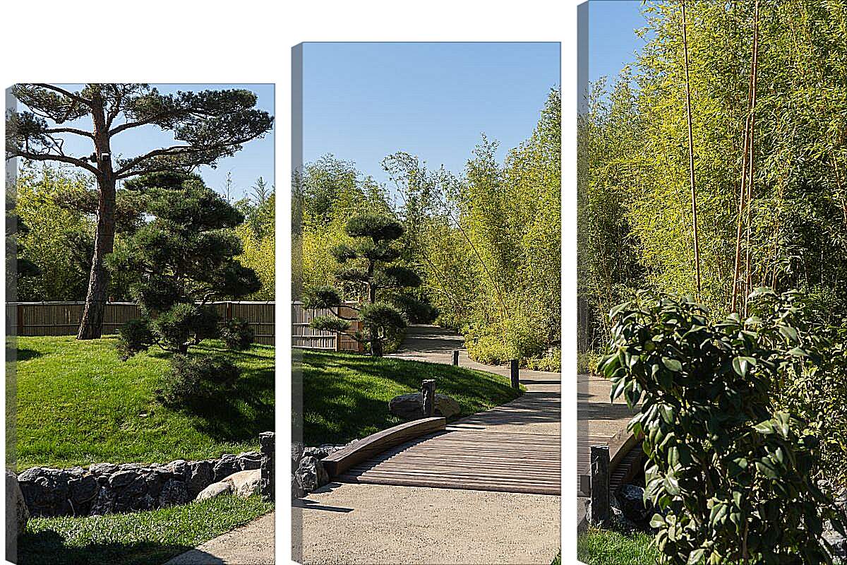 Модульная картина - Японский сад. Краснодар