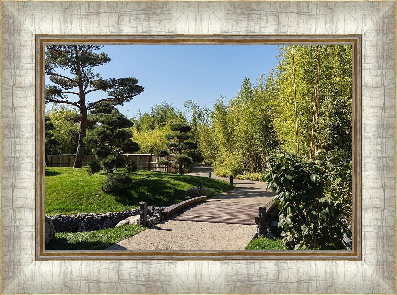 Картина в раме - Японский сад. Краснодар