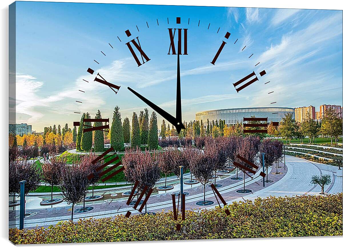 Часы картина - Парк и стадион Краснодара