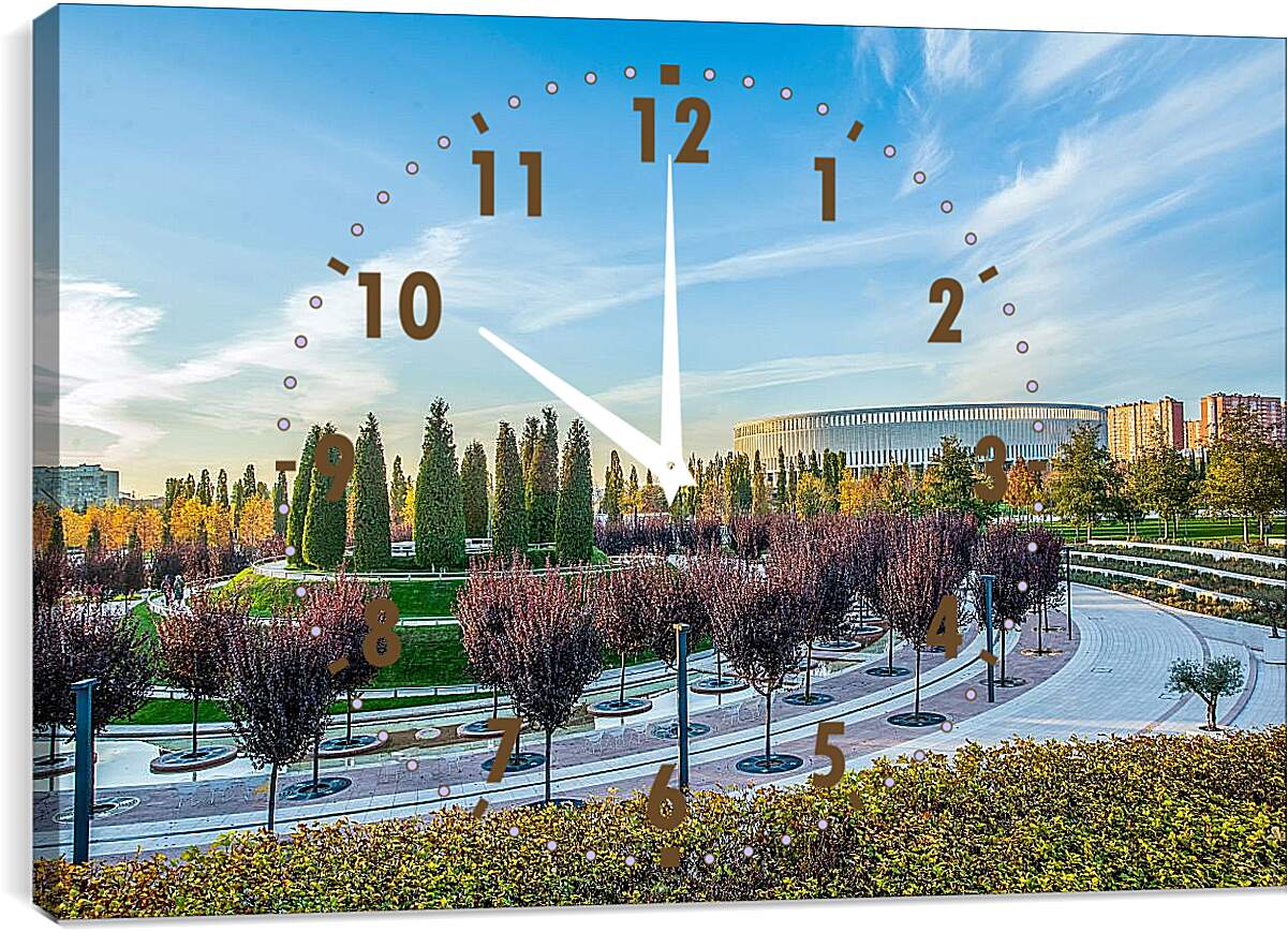 Часы картина - Парк и стадион Краснодара