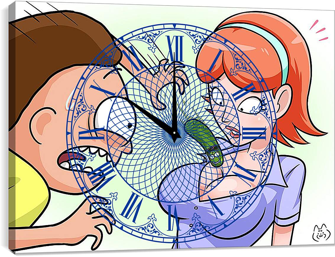 Часы картина - Jessica Персонажи Rick and Morty
